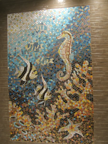 Мозаика  в ванной комнате